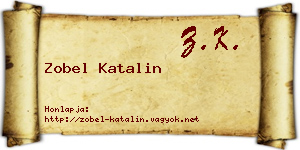 Zobel Katalin névjegykártya