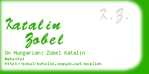 katalin zobel business card